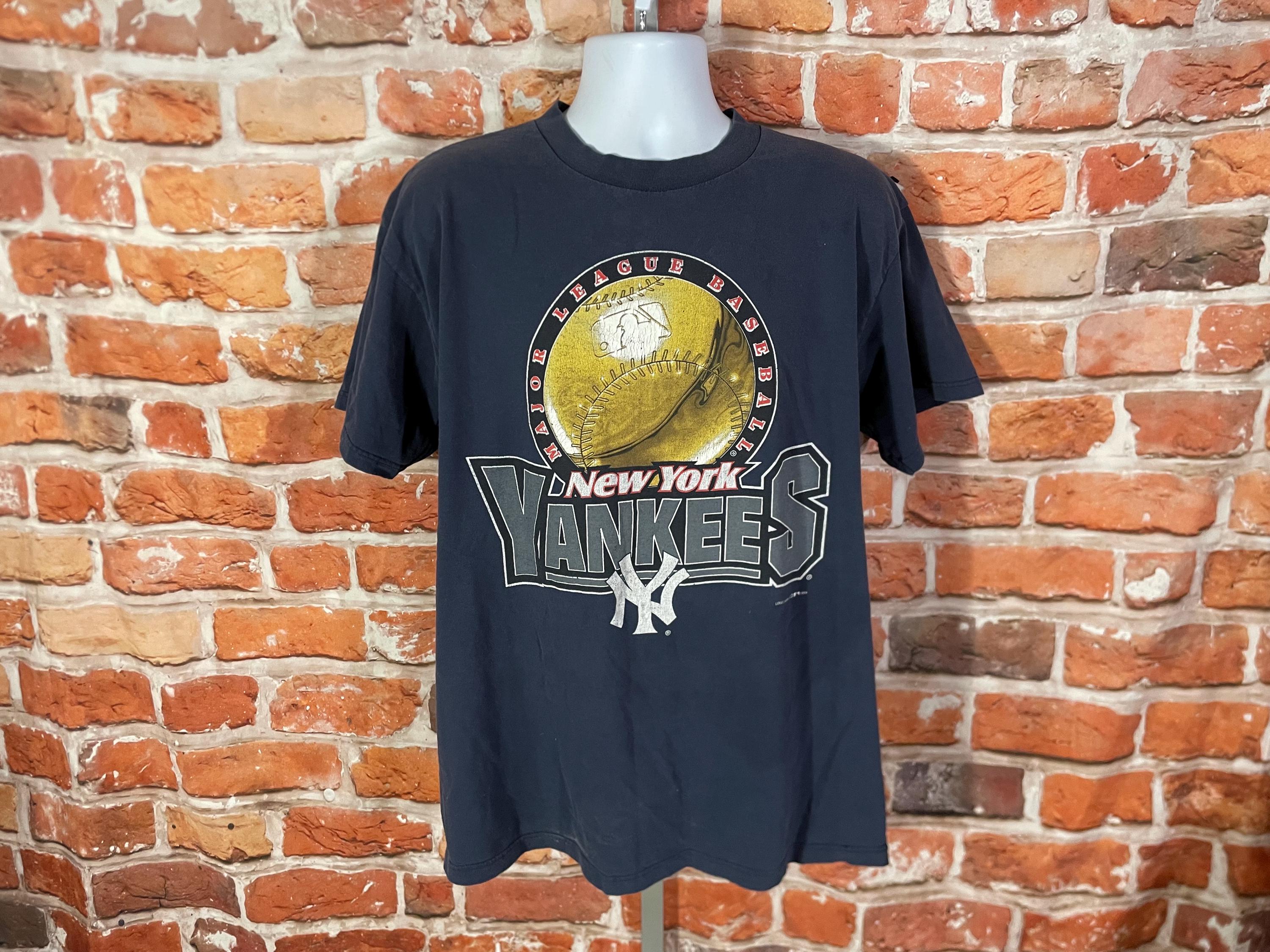 Vintage 90s Faded New York Yankees Shirt Sz XL - Etsy