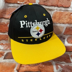 vintage NWT 90s Pittbsurgh Steelers bar snapback hat