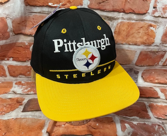 Vintage NWT 90s Pittbsurgh Steelers Bar Snapback Hat - Etsy