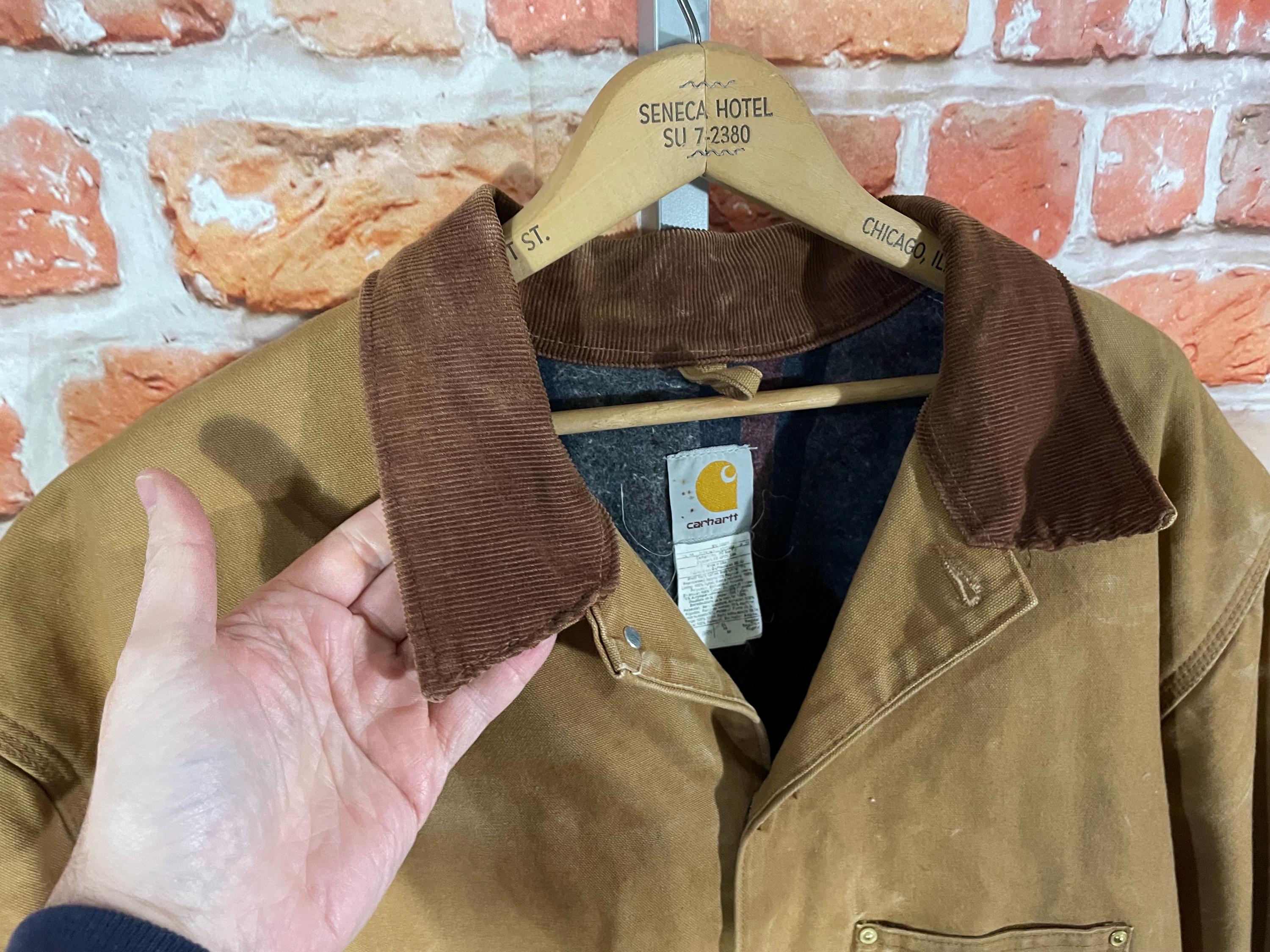 Carhartt Distressed Co1 Chore Jacket - Sz 54 - Vintage Blanket