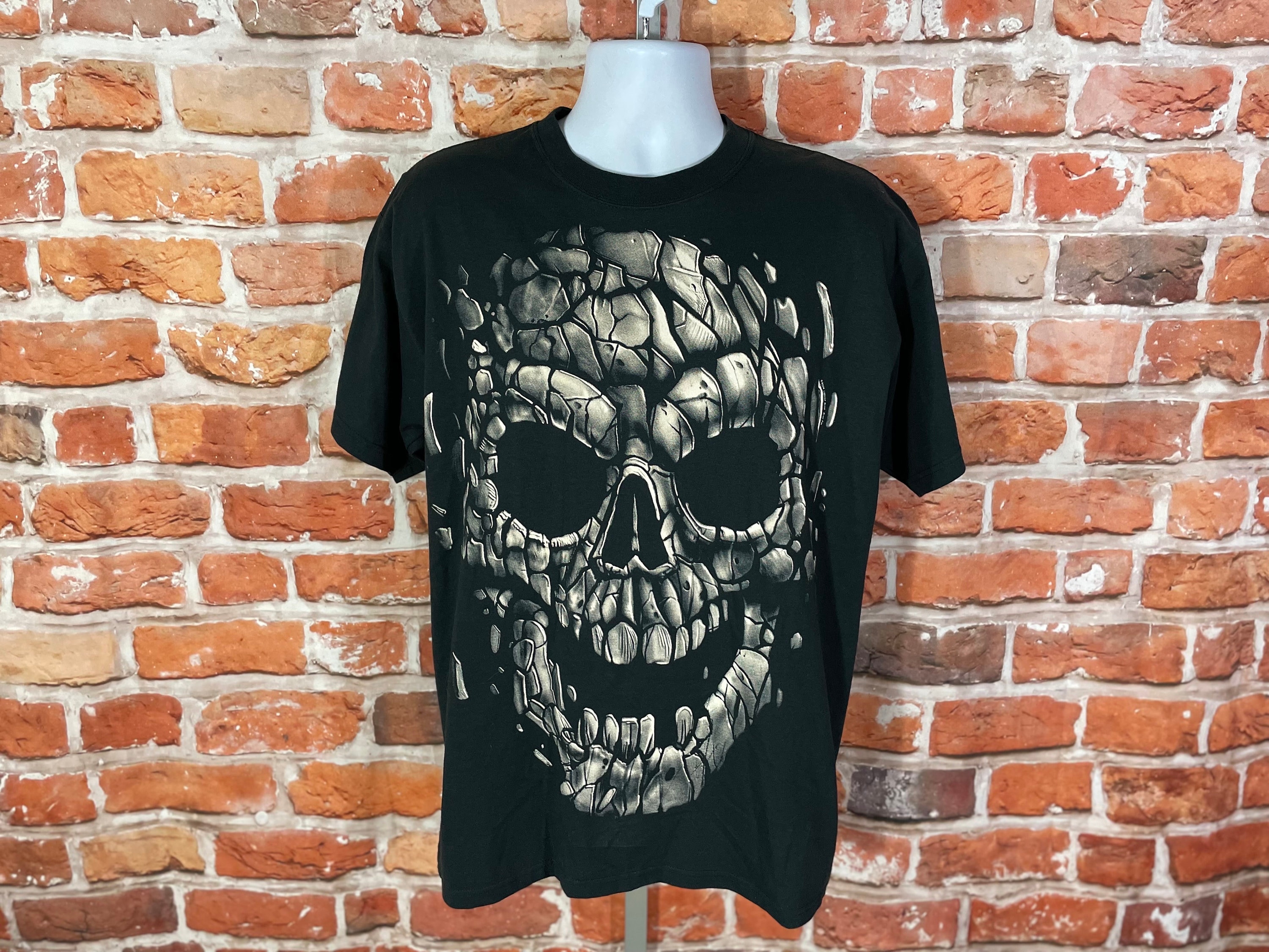Vintage NWT Liquid Blue Skull Shirt - Sz L - 2004 Y2k Tee - Etsy