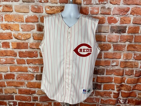 Vintage Cincinnati Reds Russell Athletic Diamond Collection Baseball Jersey Vest Sz 48 Deadstock W Tags Etsy