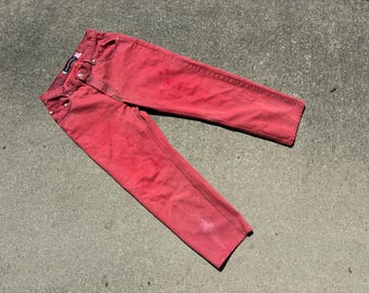 vinage Levis Silver Tab Straight Relaxed jeans sz 33 x 29 brick red