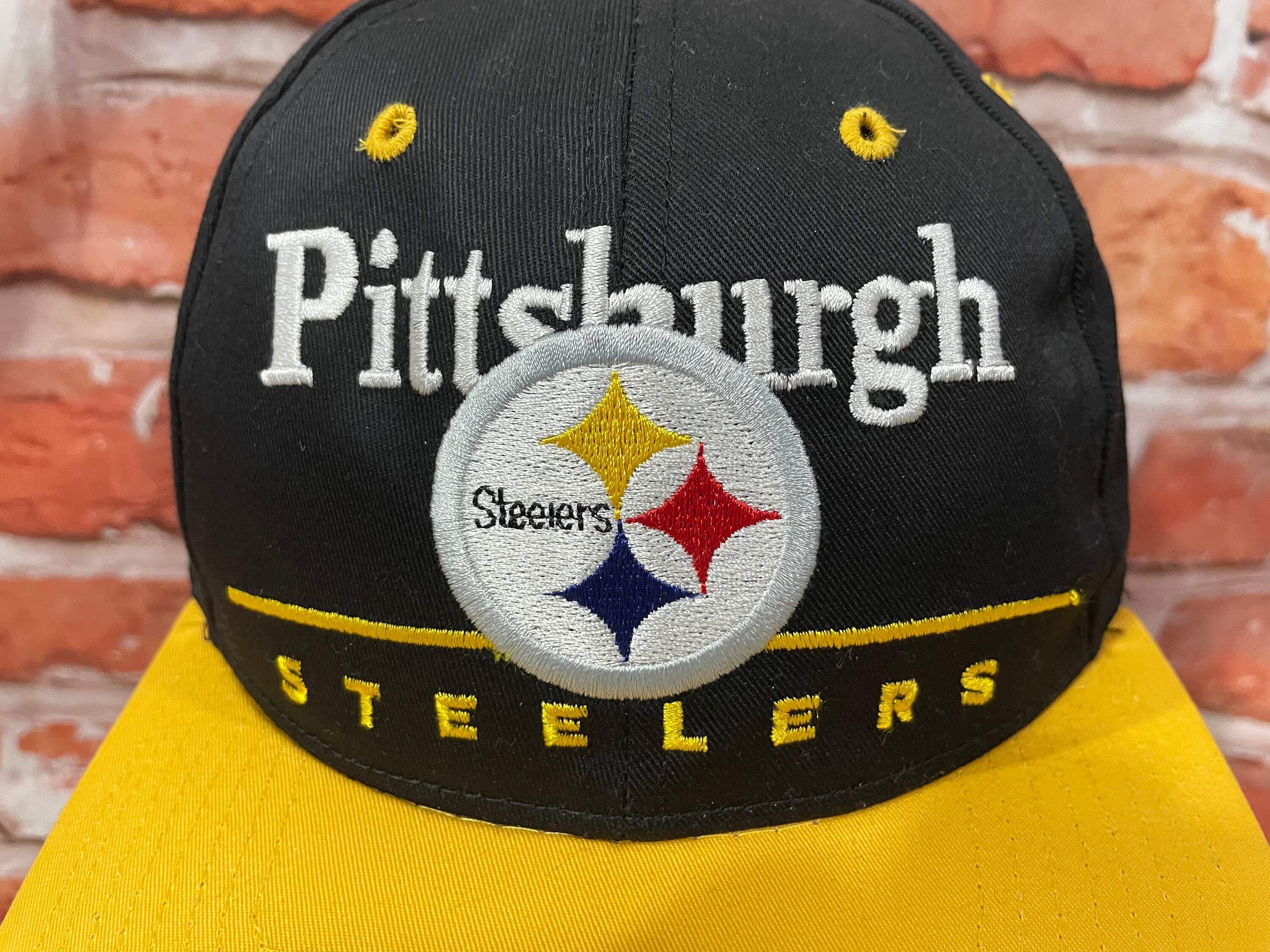 Vintage NWT 90s Pittbsurgh Steelers Bar Snapback Hat - Etsy