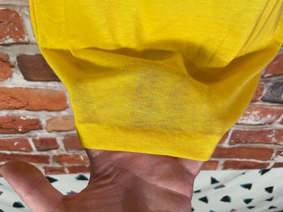 vintage 80s Pac Man glitter transfer shirt - fits… - image 4