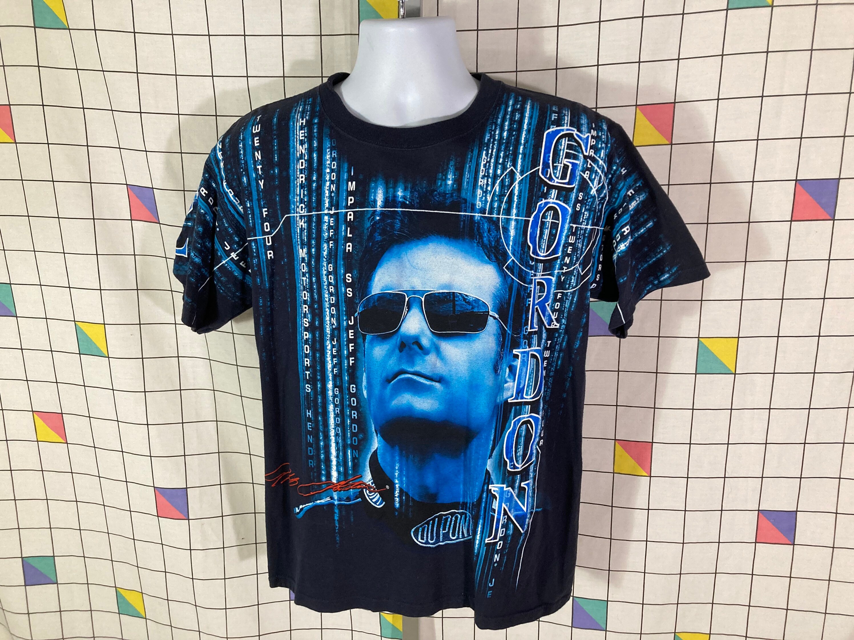 Vintage All Over Print Jeff Gordon Matrix Shirt Sz M 90s - Etsy Israel