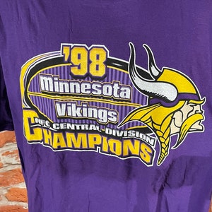vintage 1998 Minnesota Vikings shirt - sz 3XL - 90s division champions tee