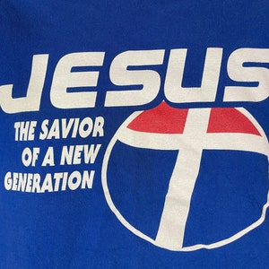 vintage y2k Jesus Pepsi parody shirt - sz L - 2000 tee