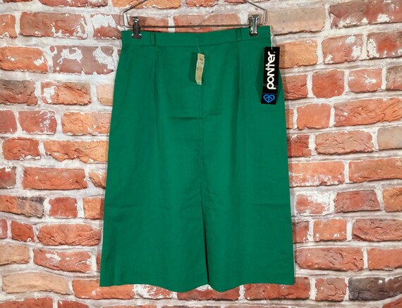 Vintage 70s 80s green midi skirt by Panther deadstock w tags sz 13 14 cute emo indie grunge mod Etsy Mexico