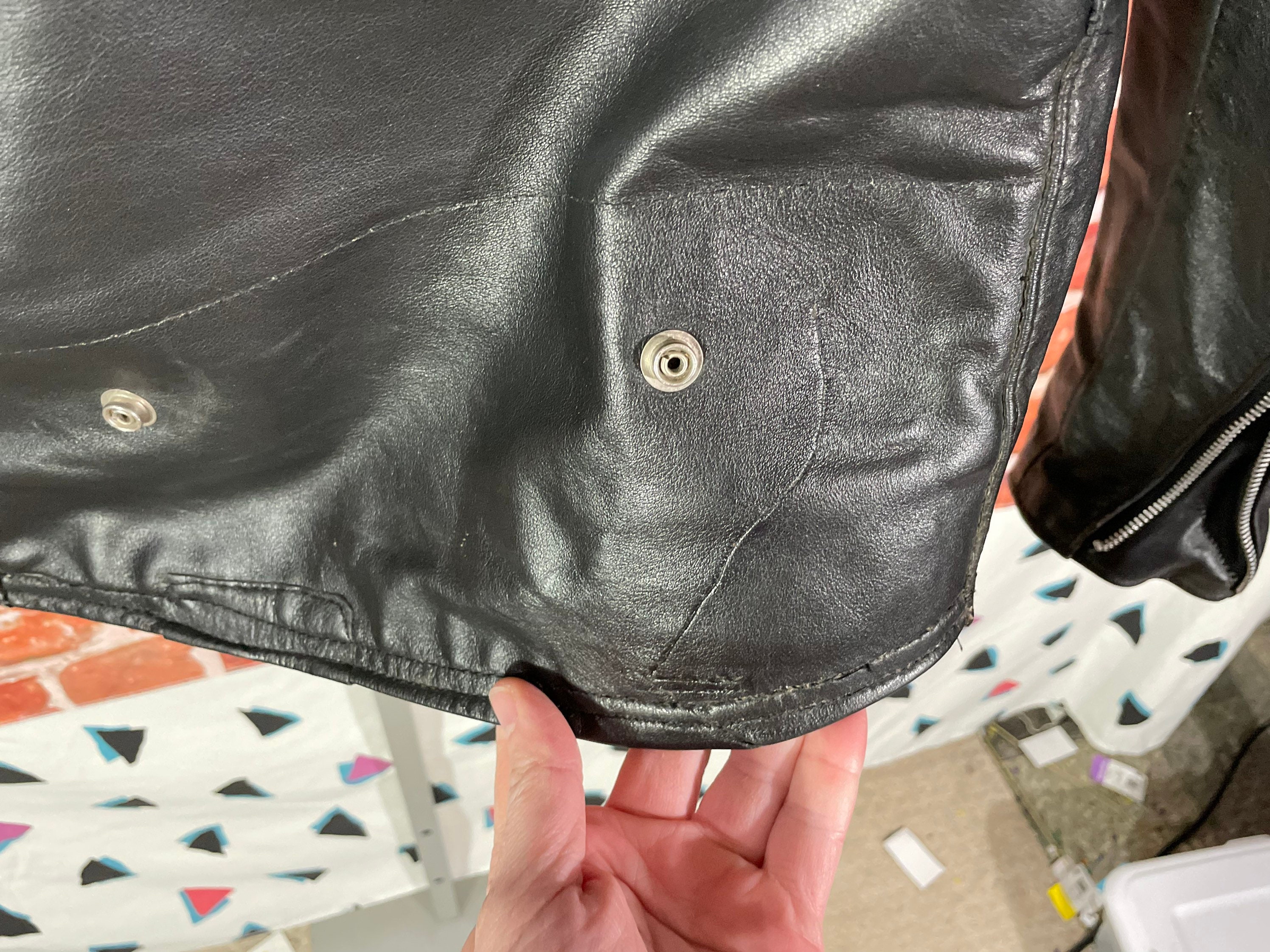 Vintage 70s Harley Davidson Leather Biker Jacket - Sz 44 Vintage 70s Harley Davidson Leather Biker Jacket - Sz 44