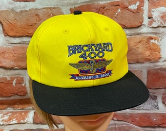 vintage 1996 Brickyard 400 Pennzoil nascar snapback hat - 90s grunge