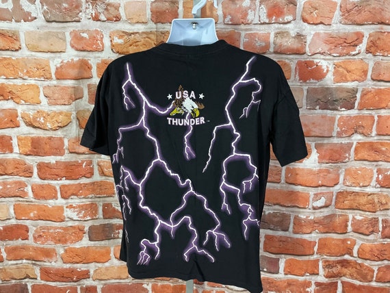 vintage 90s Feel The Wind USA Thunder shirt - sz … - image 2