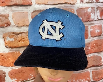 vtg North Carolina The Game Youngan Snapback Hat - 90s Tar Heels wool rare