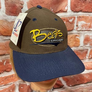 vintage 90s Chicago Bears LA snapback hat desdstock w tags retro cap