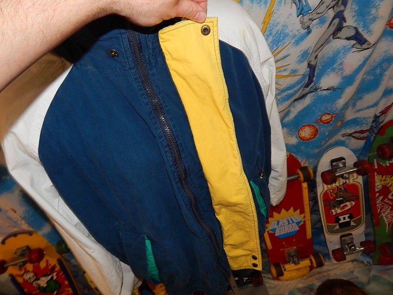 mickey mouse nautica full zip coat sz L vintage 90s Mickey /& Co Tommy Hilfiger inspired sailing jacket