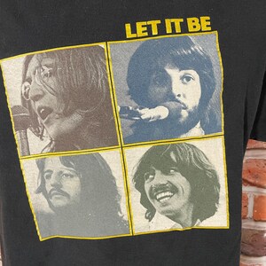 Vintage the Beatles Let It Be Shirt - Green Apple Tag - Y2k Tee - Etsy