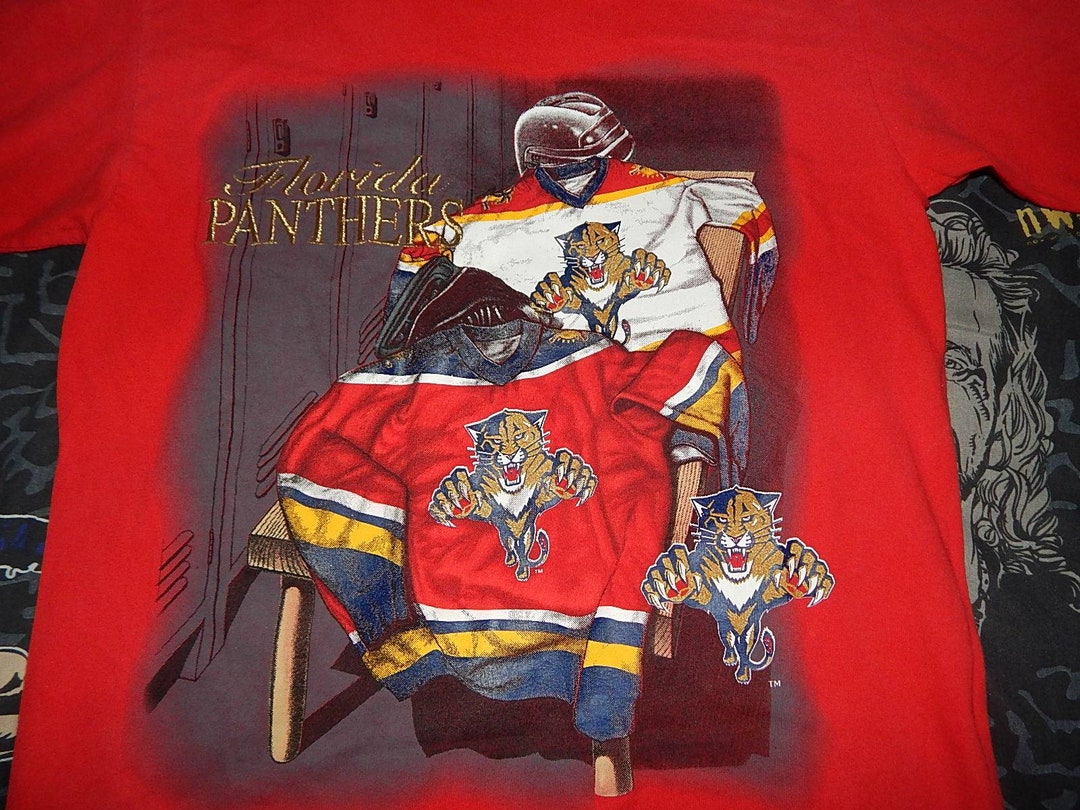 Vintage 90's Florida Panthers NHL Shirt Size XL Nutmeg Lee Sport Made  in USA