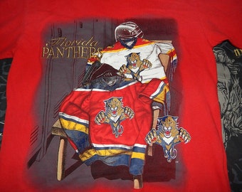 Florida Panthers Nutmeg Mills 90s vintage shirt - sz M - nhl hockey tee