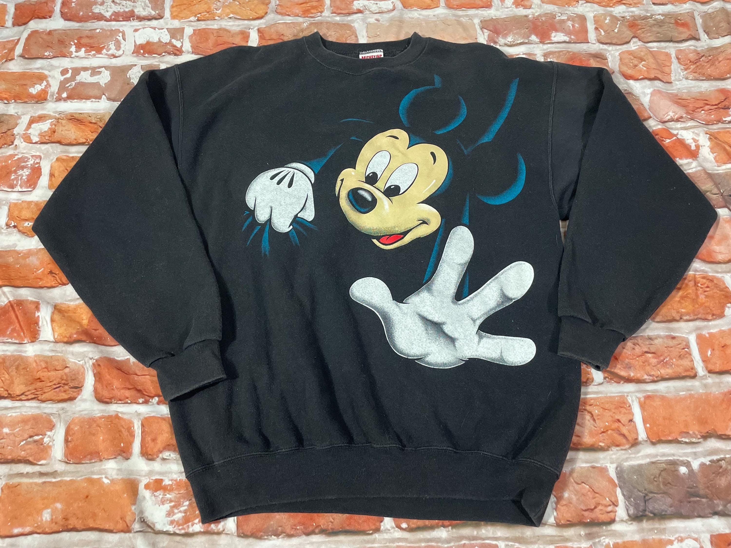 90s Mickey Crewneck - Etsy 90s Mickey Crewneck - Etsy