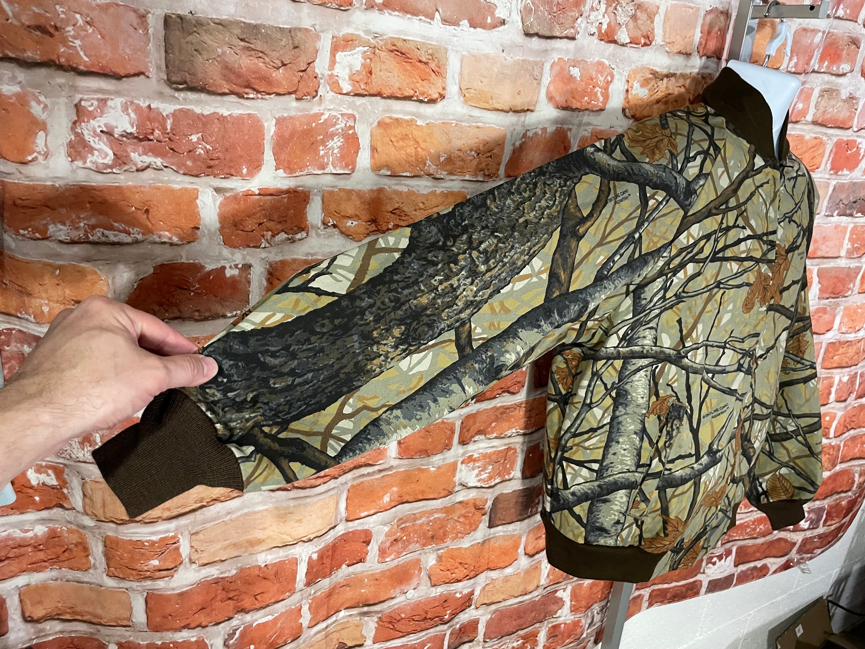 Vintage Skyline Apparition Camo Lightweight Bomber Jacket - Sz M 
