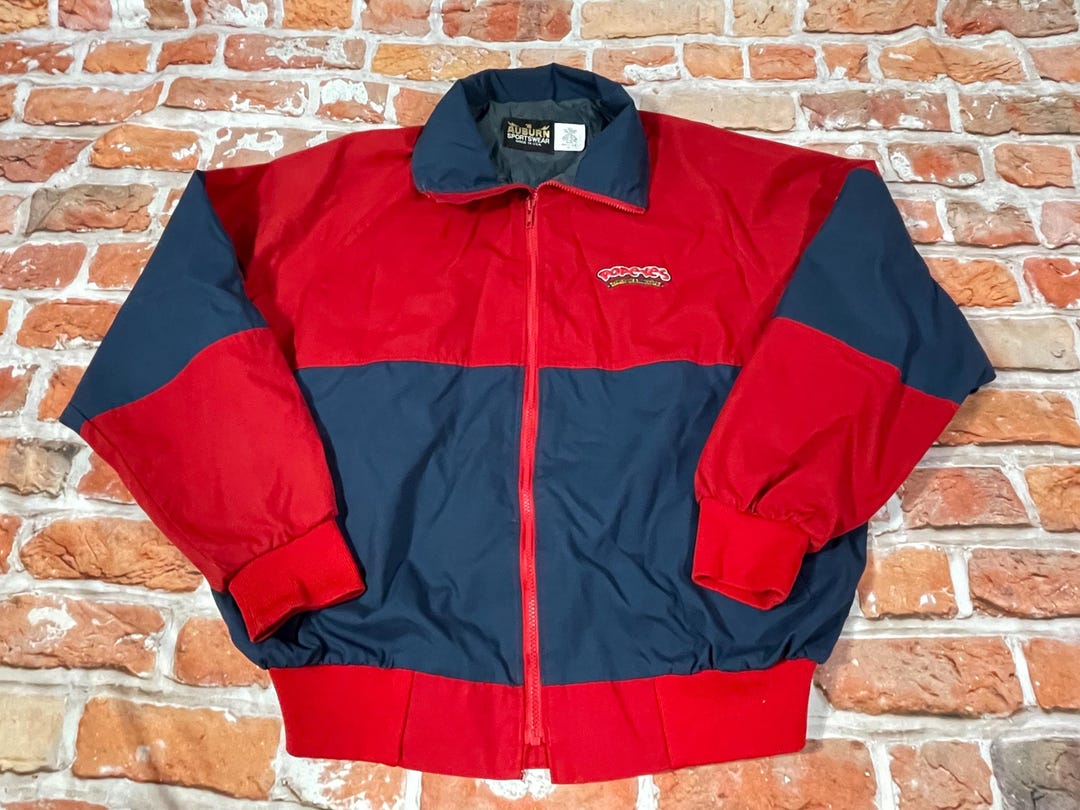 Popeyes Fried Chicken & Biscuits Colorblock 90s Vintage Jacket