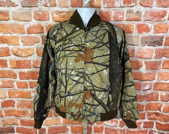 vintage Skyline Apparition Camo lightweight bomber jacket - sz M -