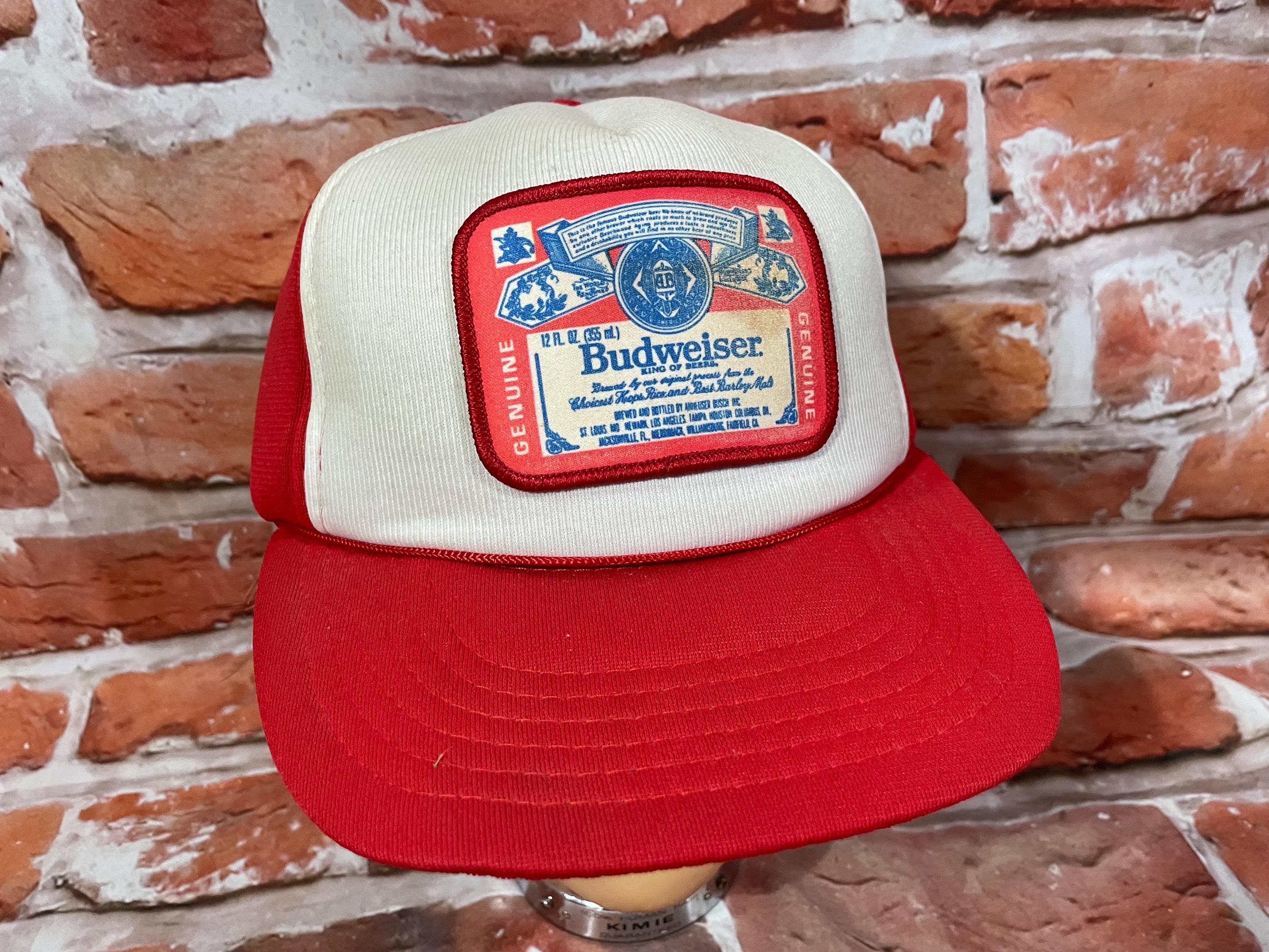 Vintage Budweiser Foam Patch Snapback Trucker Hat 70s 80s Beer