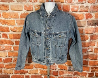 90s J Crew Vintage Dark Blue Denim Jean Jacket - Etsy