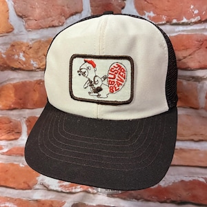 vintage BUSY BEAVER patch mech trucker snapback hat 70s 80s hardware store