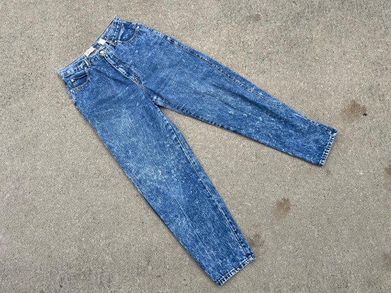 vintage 80s 90s Sasson acid wash mom jeans - sz 1… - image 8