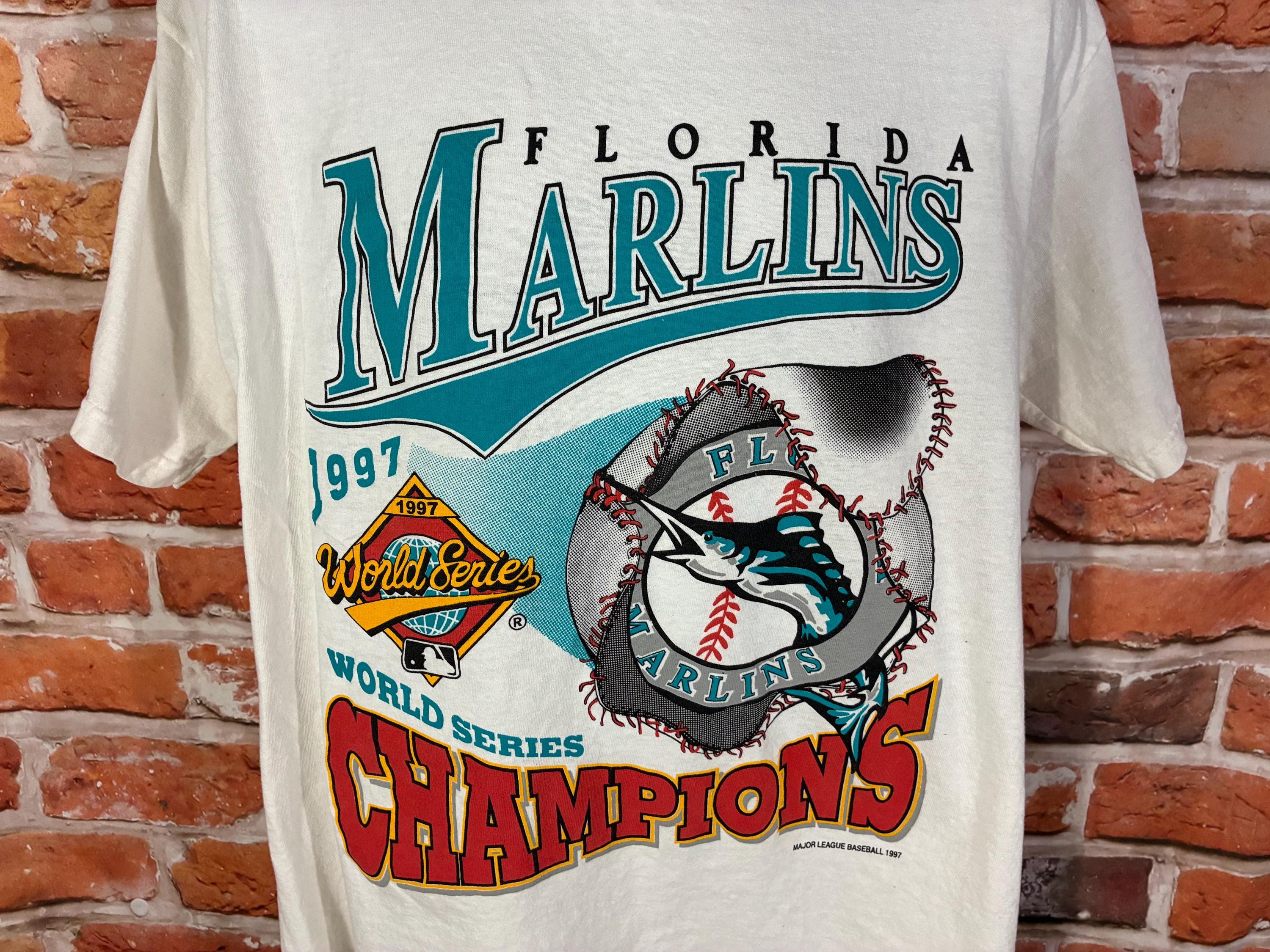 Florida Marlins Shirt Vintage - Etsy