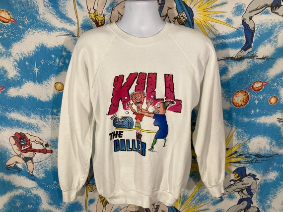 80s- Unknown 長袖スウェット KILL the CALLER 希少 80s- Unknown 長袖スウェット KILL the CALLER 希少