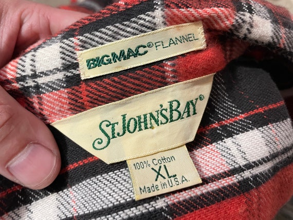 vintage 80s Big Mac heavy camp plaid flannel shir… - image 2