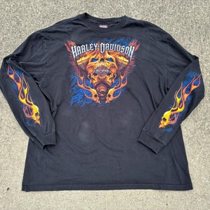 Harley Flame Long Sleeve - Etsy