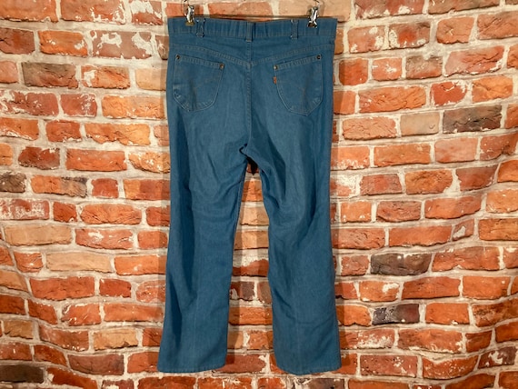 Vintage 70s Levis Orange Tab Jeans Super Soft Denim Sz 36 X 30 Emo Indie  Grunge Light Blue 