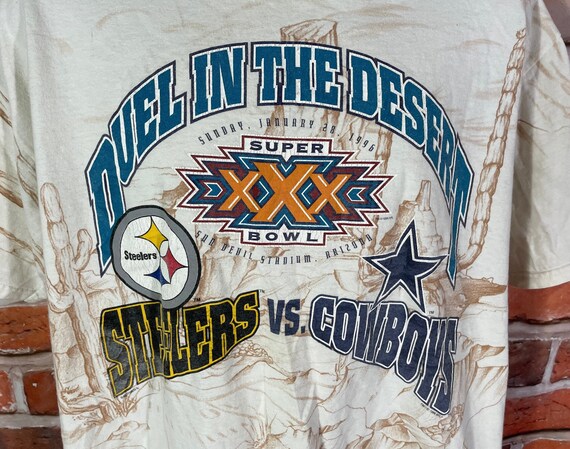 Vintage 90s Superbowl XXX All Over Print Shirt - Sz XL  