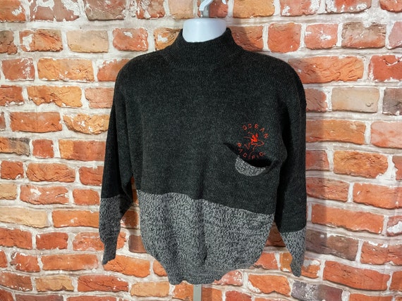 Vintage 90s Ocean Pacific Sweater - Fits L/XL - OP Wool Blend Surf 