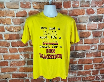 Vintage 80s Bald Sex Machine T-Shirt – Screen Stars Single Stitch, Sz XL