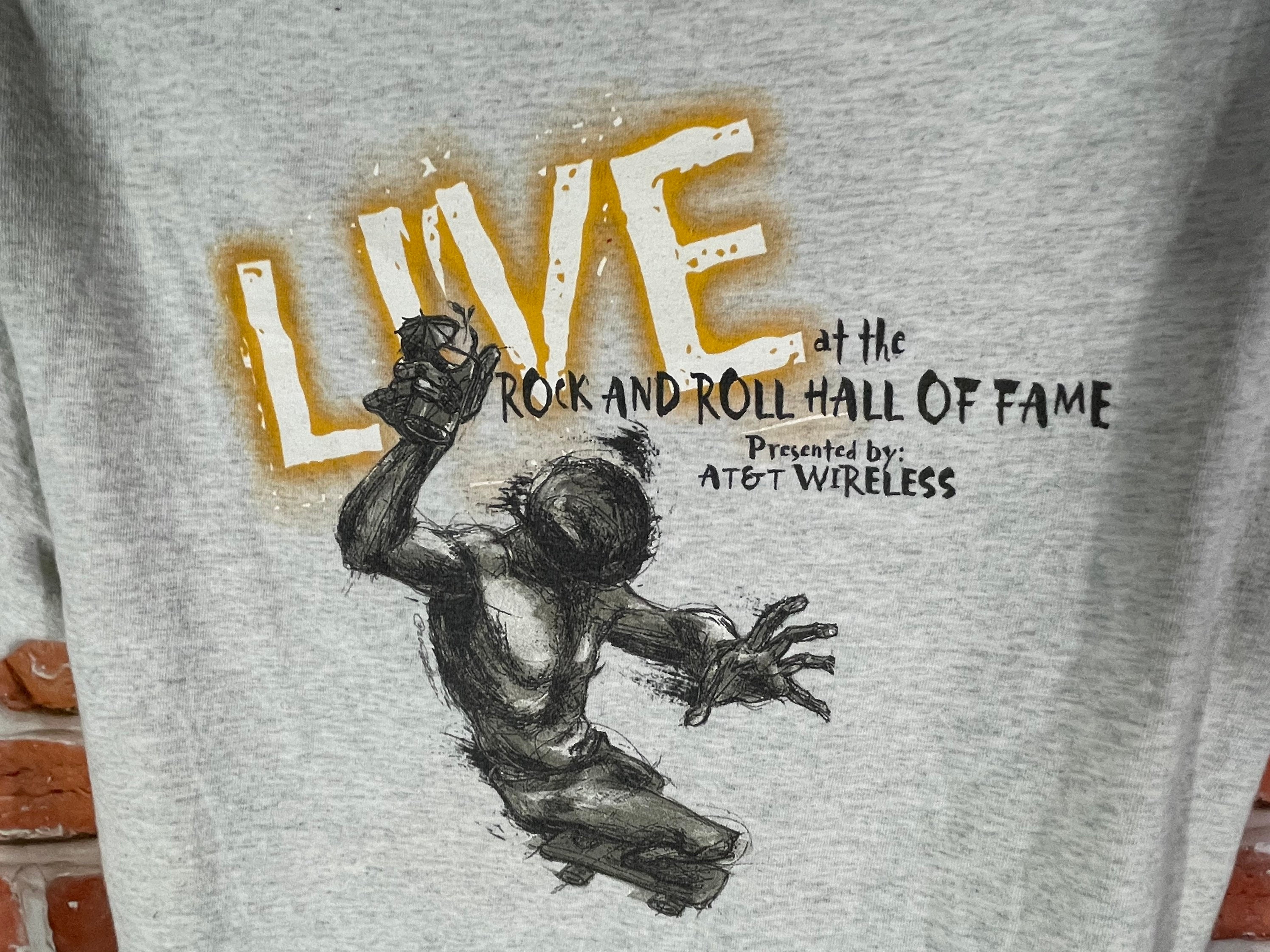 Vintage 90s Live at Rock N Roll Hall of Fame MTV Shirt Derek