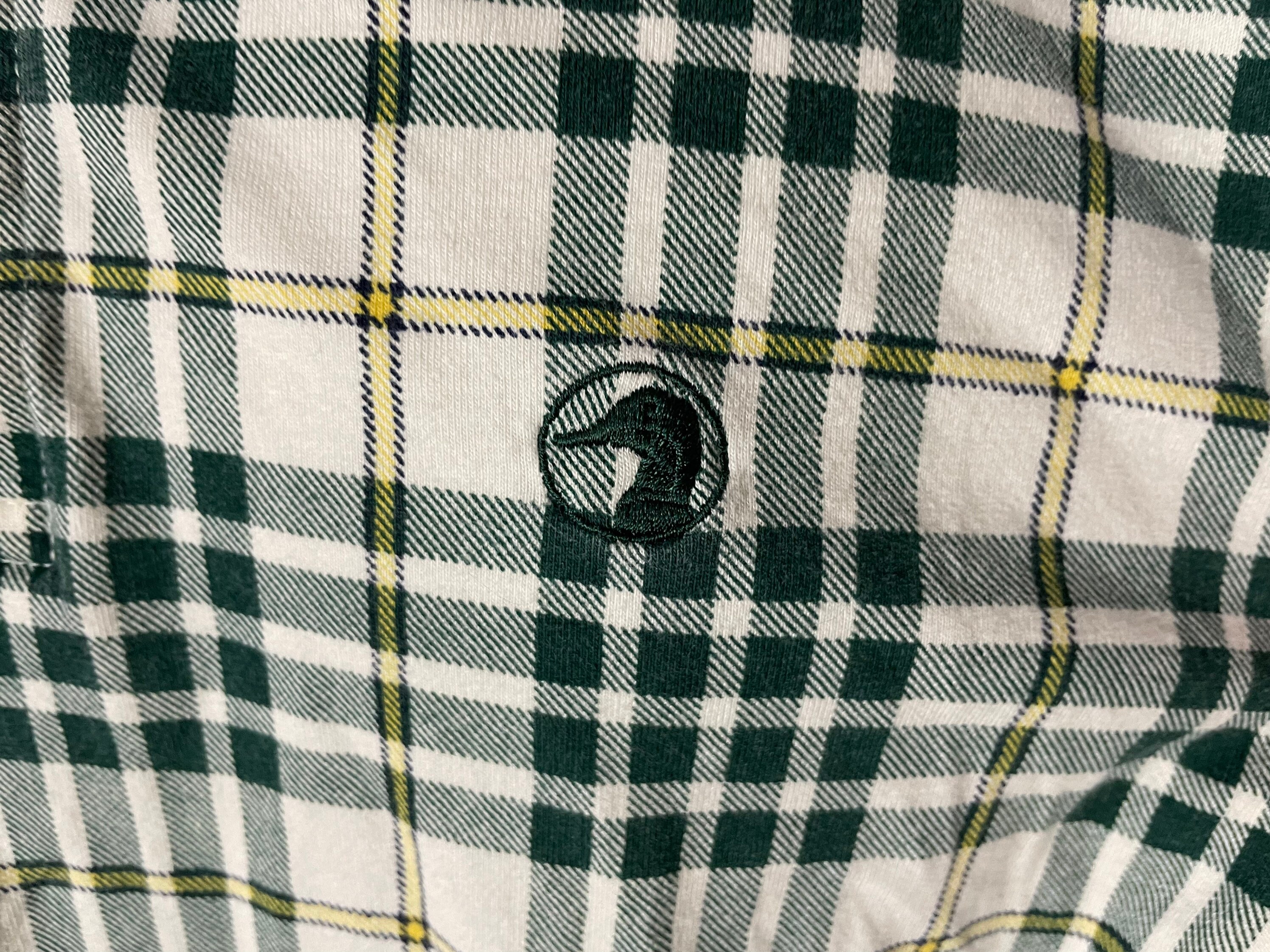 Vintage 90s Duck Head Plaid Polo Shirt - Sz M - Grunge Indie Hip