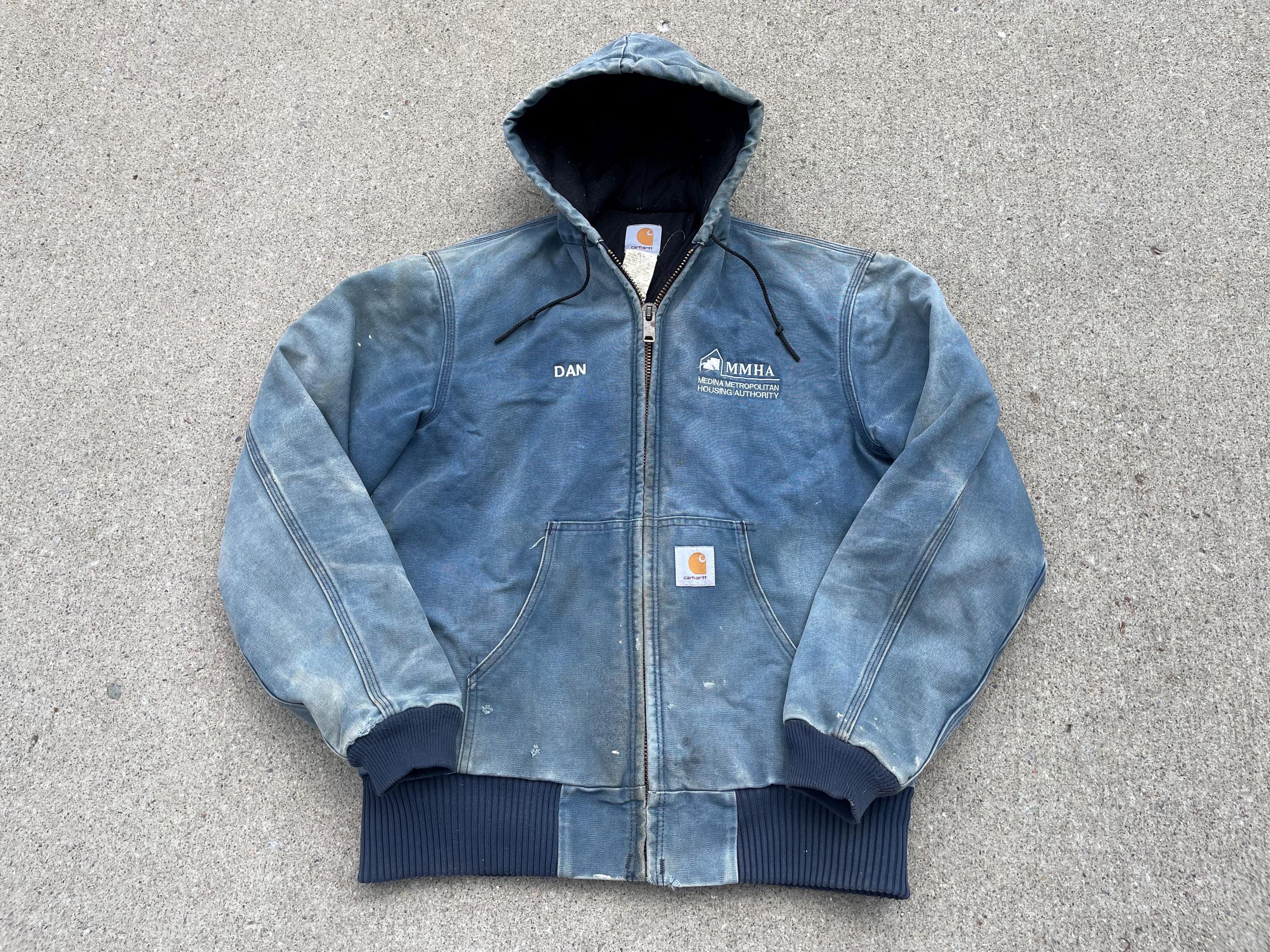 ジャケット・アウター carhatt damage faded traditional jacket ジャケット・アウター carhatt damage faded traditional jacket 90's