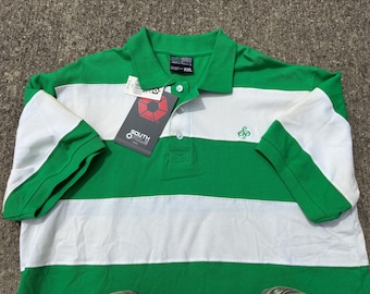 vintage Southpole green striped polo shirt sz 2XL Deadstock NWT