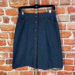 Long blue jean skirts 1960s hotsell
