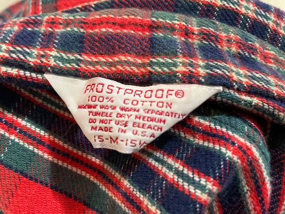 Vintage 70s Frostproof Flannel Shirt - Fits M/S - Grandpa Cabin