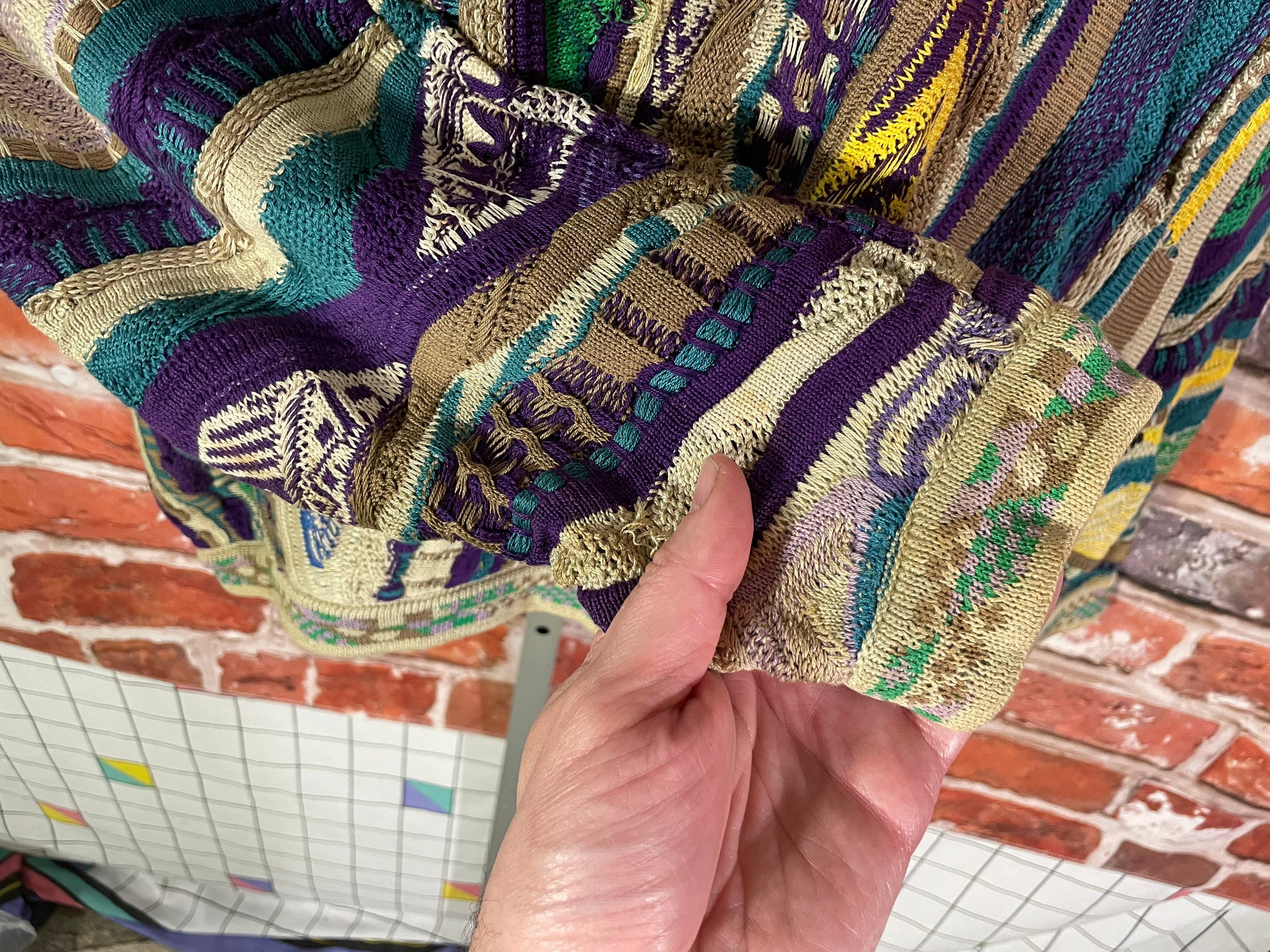 Vintage 90s Coogi Textured Sweater - Sz L - Cosby Notorious Vintage 90s Coogi Textured Sweater - Sz L - Cosby Notorious
