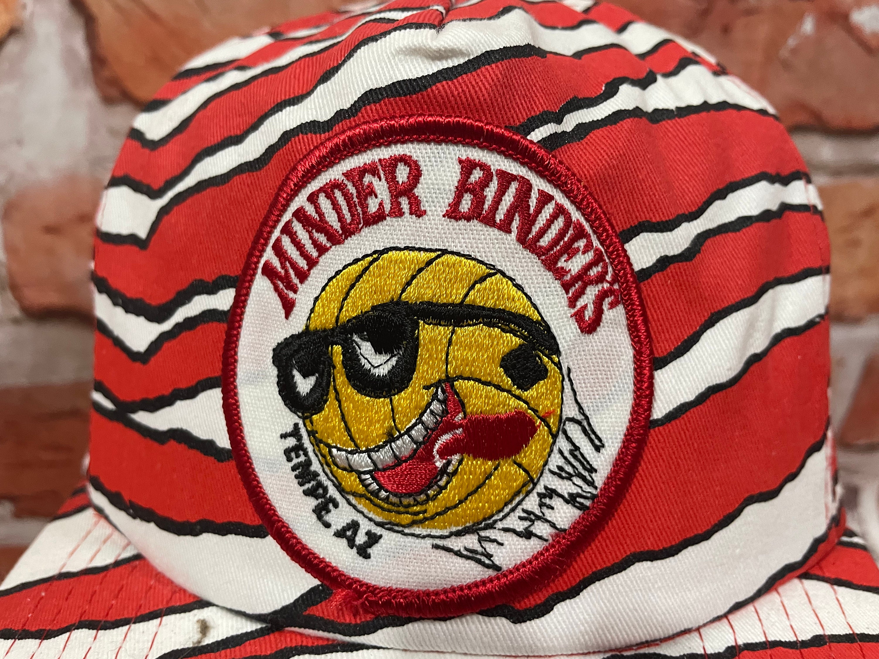 Vintage 90s Minder Binders Zubaz Snapback Hat - Grunge Tempe