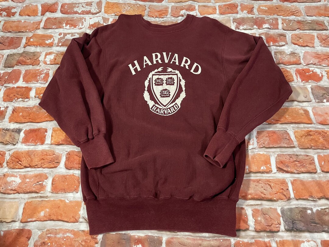 80s Champion®︎ HARVARD Navy Shirt Buy Vintage 80s Champion Harvard Crewneck 'Navy' - 00301