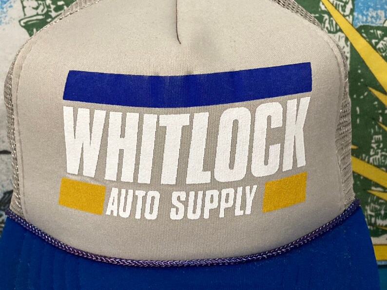 Vintage 80s 90s Whitlock Auto Supply Mesh Trucker Snapback Hat Etsy UK