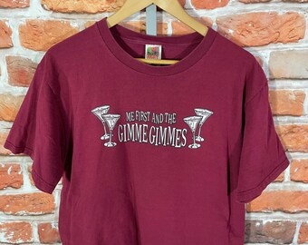 vintage 90s Me First And The Gimmie Gimmies t shirt - sz L - nofx punk grunge