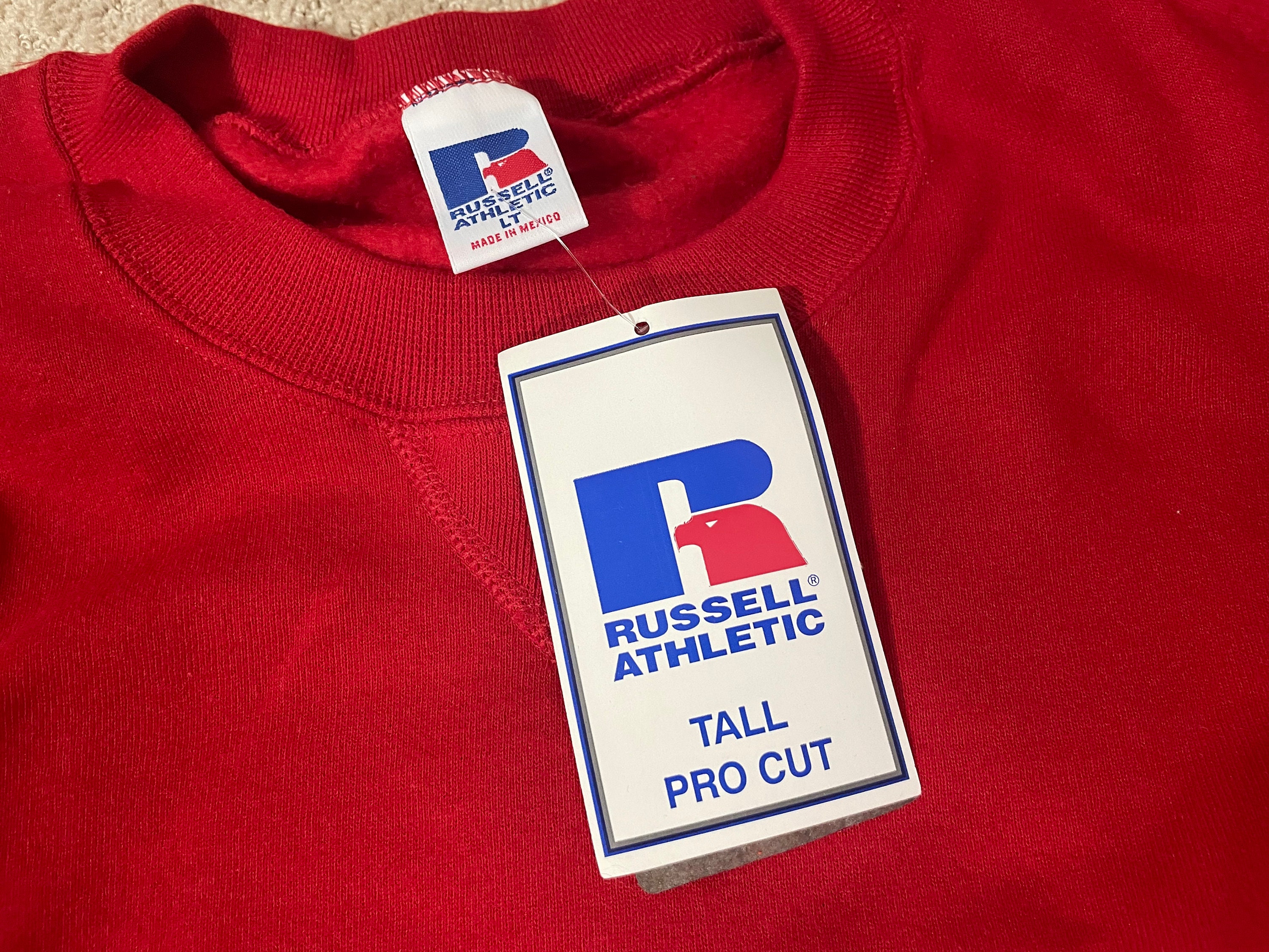 刺繍◎ 90s RUSSELL ATHLETIC Front V Sweat Vintage Russell Athletic Sweatshirt – Social Gardens, Ltd. Co.